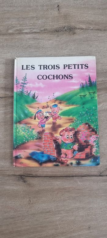 Livre ancien Les 3 petits cochons Saep