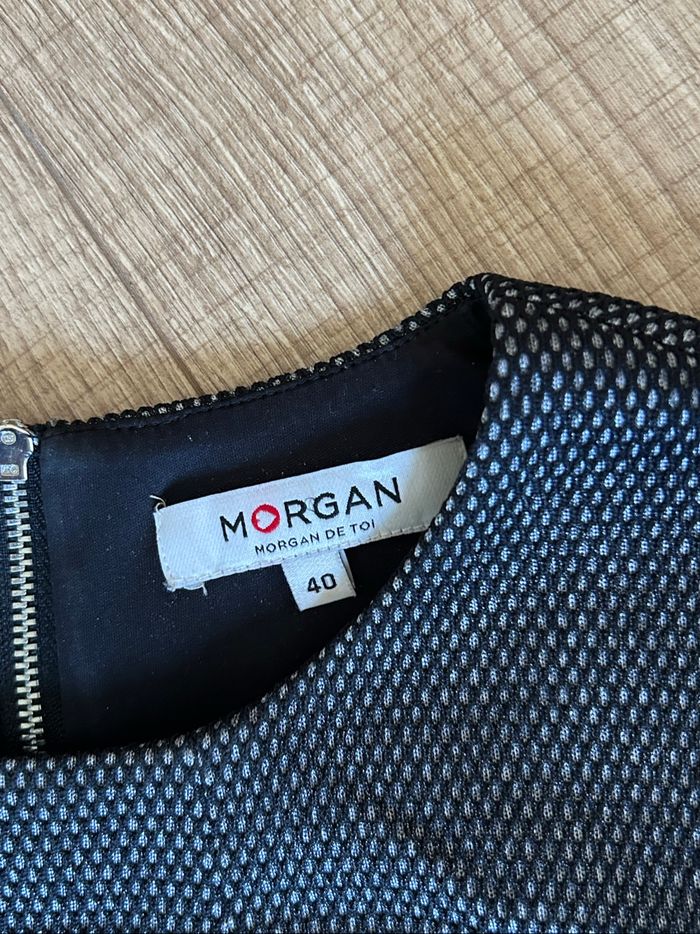 Robe grise et noire à manches courtes Morgan taille 40 jamais portée - photo numéro 9