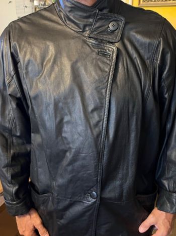 Veste en cuir homme en 48