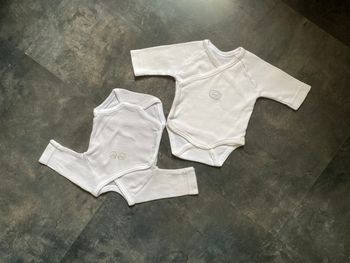 2 body manches longues bébé Prema taille 00 tex