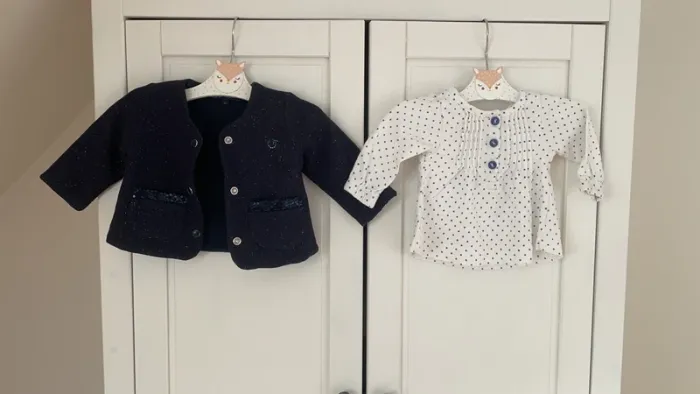 Ensemble Gilet Gymp et blouse Tissaia 3 mois - photo numéro 3