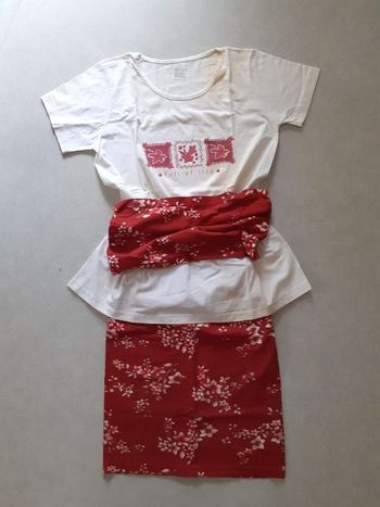 Ensemble de grossesse Maillot + Jupe + Ceinture