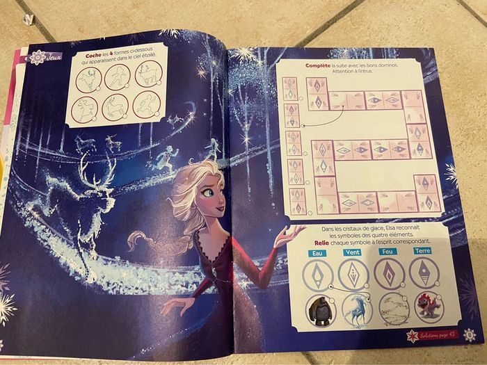 Carnet bloc à gratter et magasine reine des neiges - photo numéro 6
