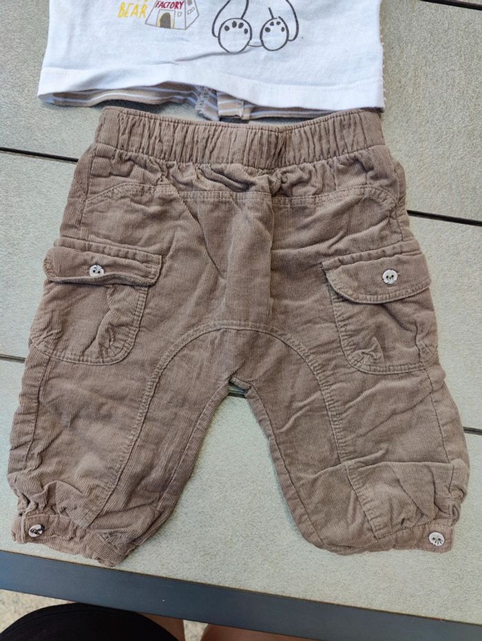 Ensemble beige ourson garçon 3 mois - photo numéro 3
