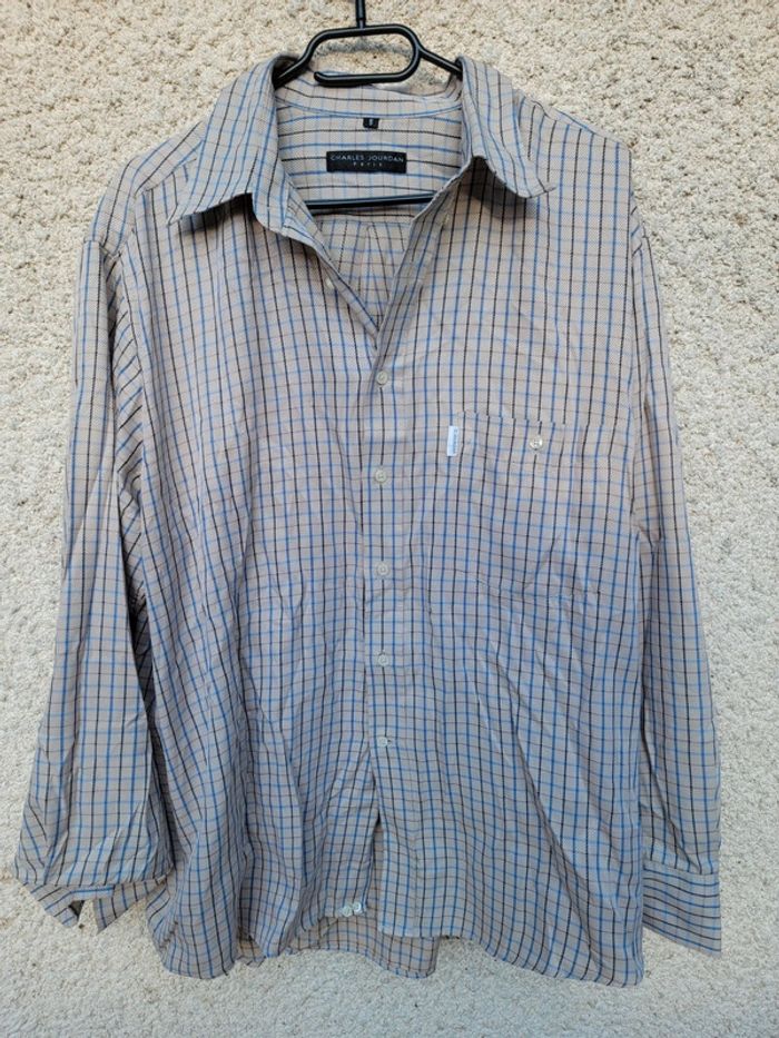 Chemise à carreaux oversize vintage old money grunge