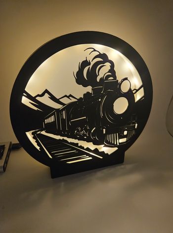 Lampe lumineuse à led train