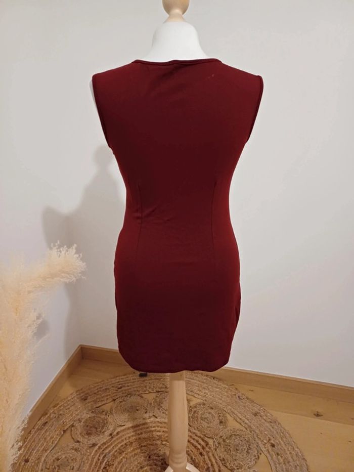 Robe chic Bordeaux avec strass L Mode taille S 36 - photo numéro 6