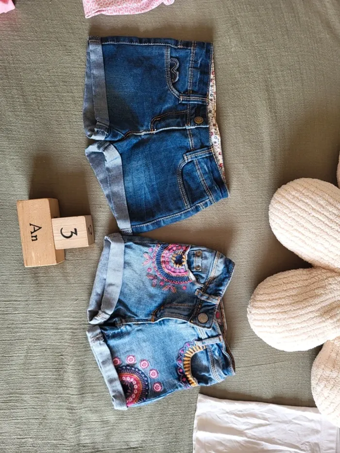 Lot bas pantalons leggings et shorts fille 3 ans Petits prix - photo numéro 4