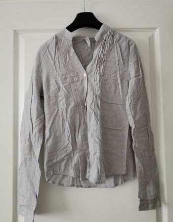 Chemise rayée gris et blanc 36 S Lea Fashion