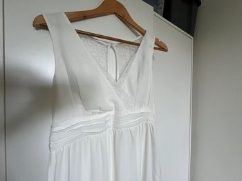 Robe longue blanche naf naf taille 40