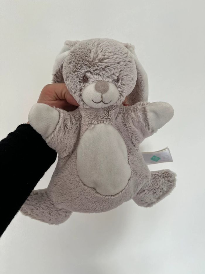 Doudou lapin / marionnette lapin - peluche lapin Tex - photo numéro 8