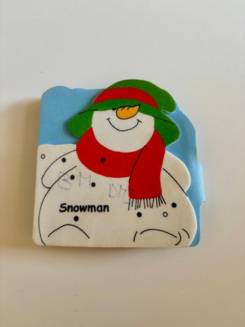 Livre de Noël en anglais pour enfant « Snowman » de Gille Davies