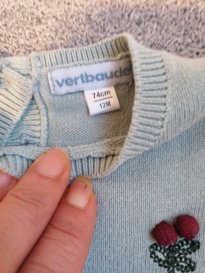 Pull vertbaudet 12 mois - photo numéro 3