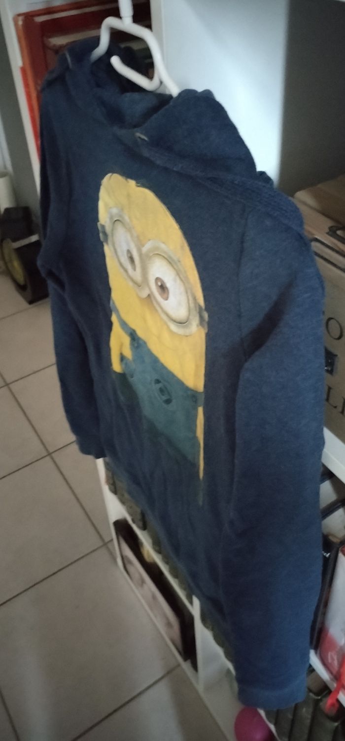 Sweat à capuche Les Minnions "Atmosphere" 60% coton - photo numéro 2