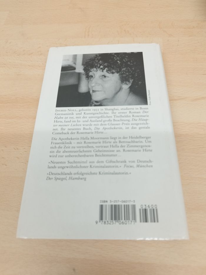 Ingrid Noll Die Apothekerin
Roman Diogenes - photo numéro 2
