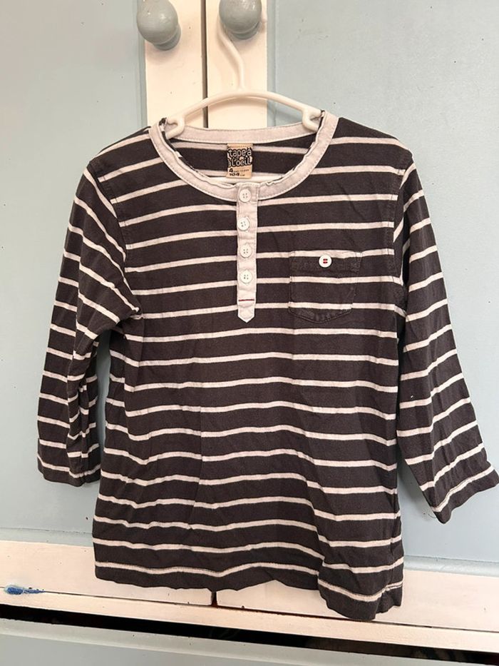 Tee shirt manches longues tape à l’œil , 4 ans