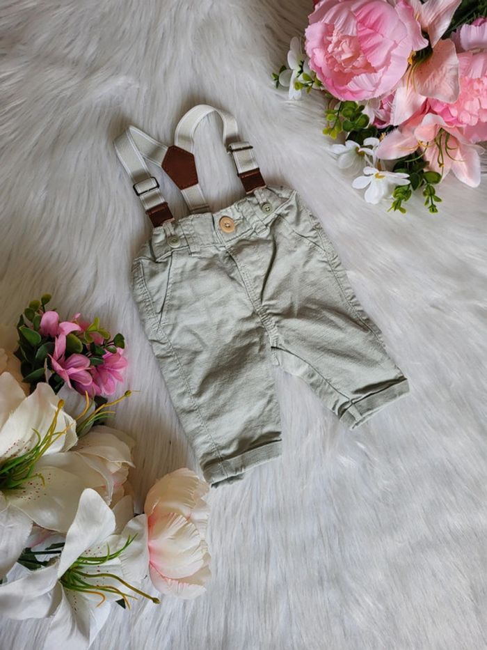 Pantalon chino avec bretelles 1mois kiabi