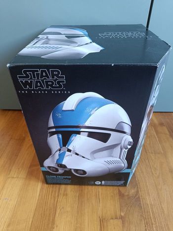 Casque de soldat clone 501e Legion électronique premium, article de cosplay, Star Wars The Black Series