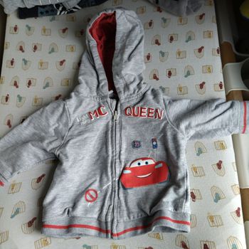 Gilet Cars zippé à capuche