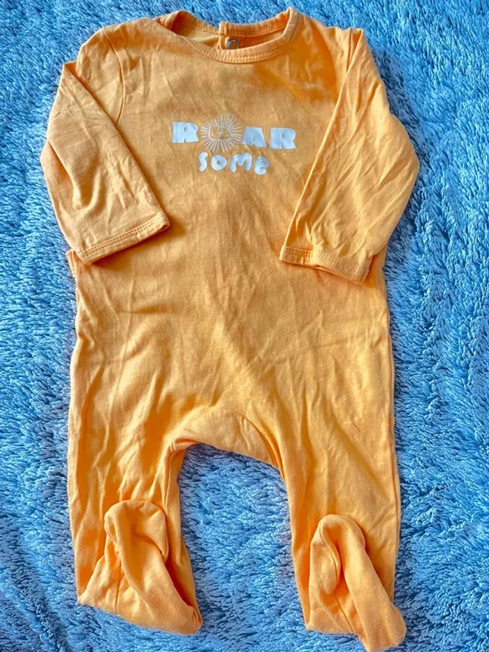 Lot Pyjamasgrenouillères coton 3 mois - photo numéro 5