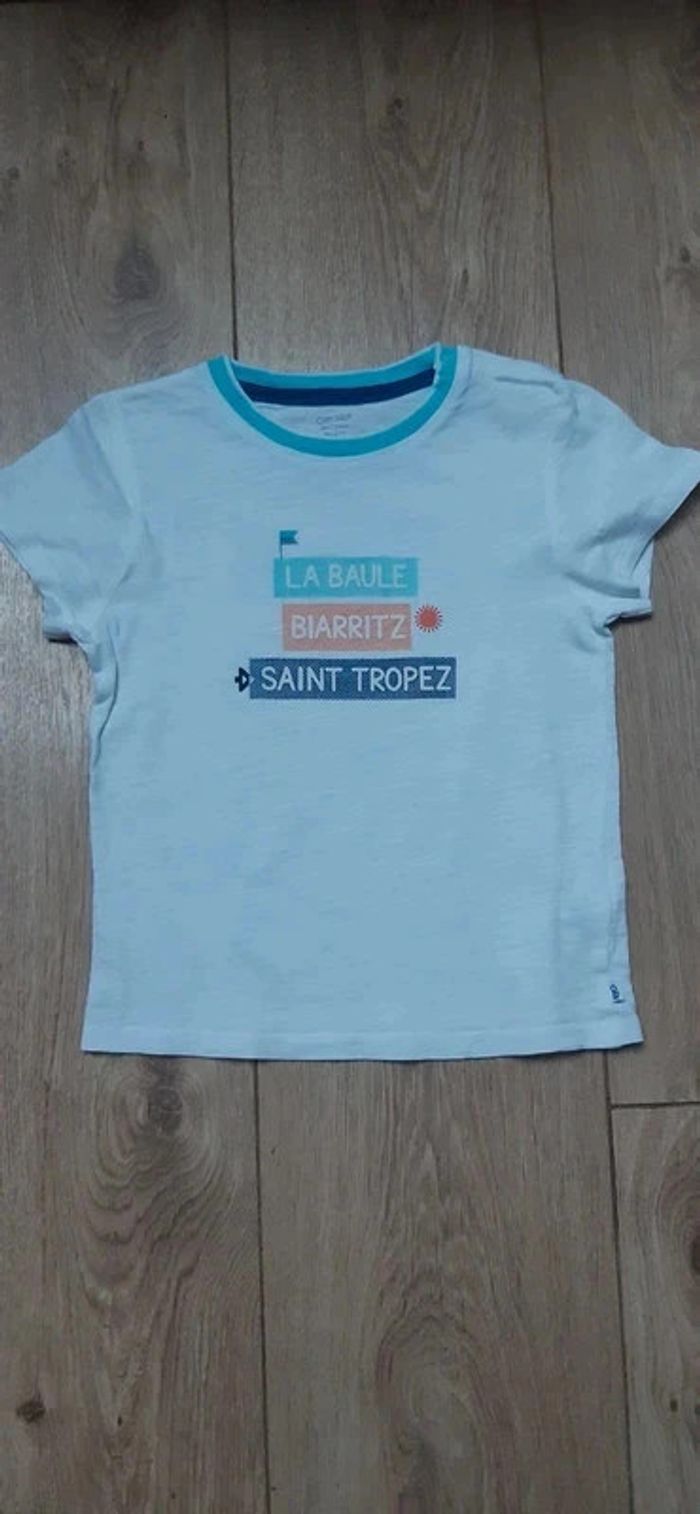 Tee-shirt MC obaibi blanc "la baule 36m état neuf