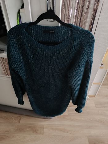 Robe pull bleu canard 