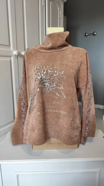 Pull long hiver col roulé chaud T42 - New fashion