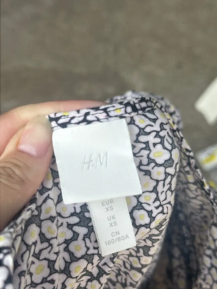 Robe d’été manches courtes bouffantes fleuri 34/XS H&M - photo numéro 5