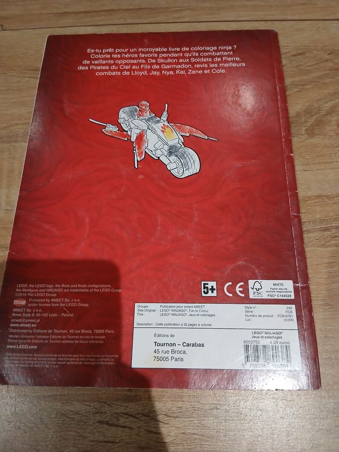Cahier de coloriage légo ninjago - photo numéro 2