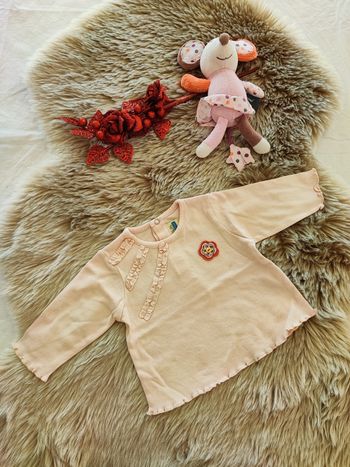 Tee shirt rose sergent major 6 mois