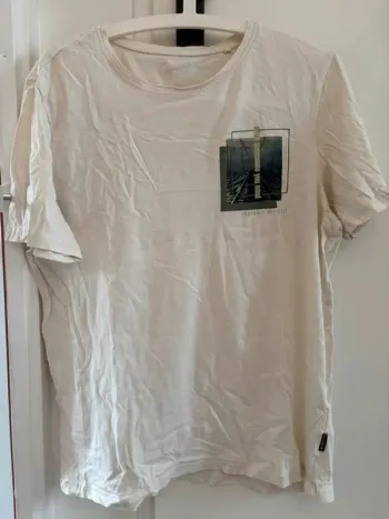 T-shirt écru imprimé Livergy t.L parfait état