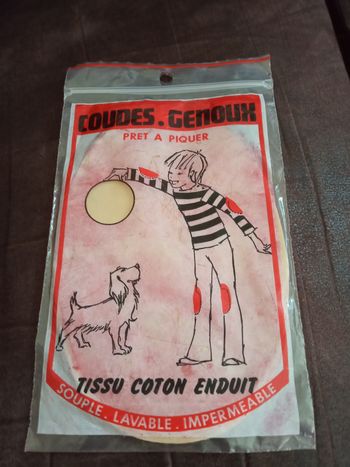 Coudes - Genoux prêt à piquer en tissu coton enduit - Neuf