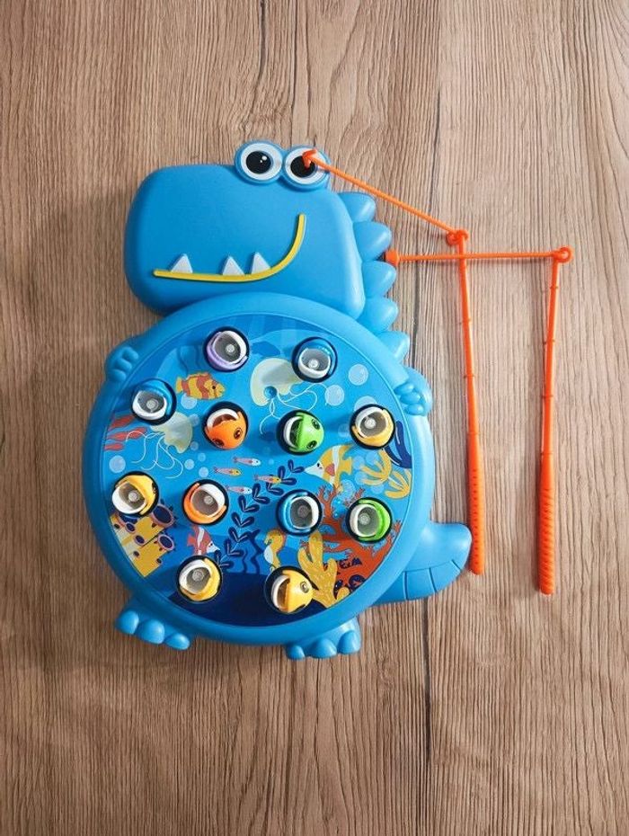 Jeu de pêche à la ligne magnétique poissons cannes à pêche