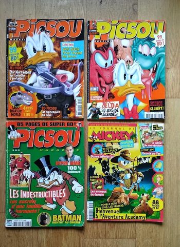 4 magazines Picsou Mickey