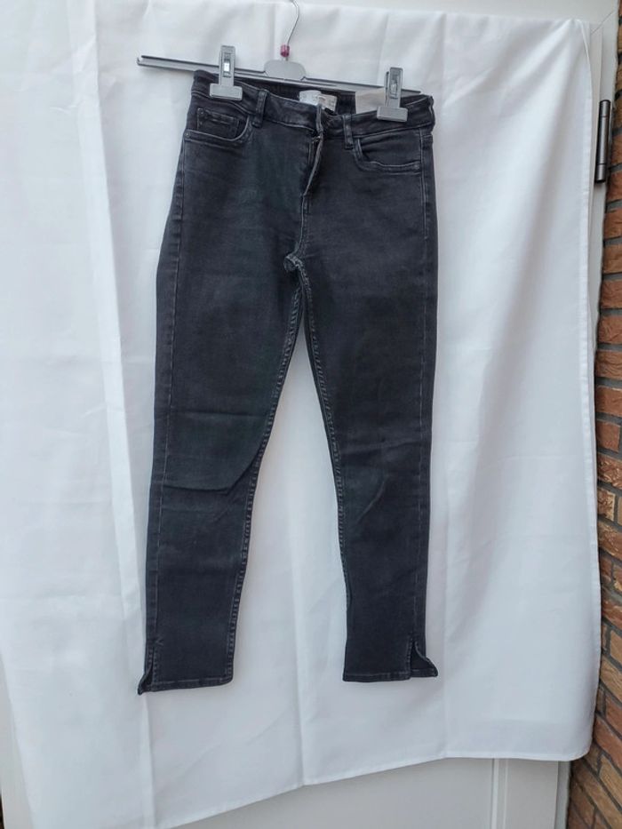 Pantalon jean slim noir Mango 32