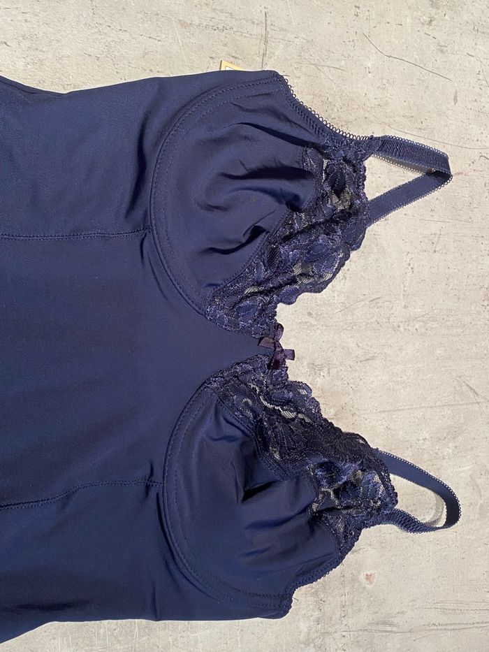 Body à armatures Femme Jolinesse neuf Bleu marine - photo numéro 4