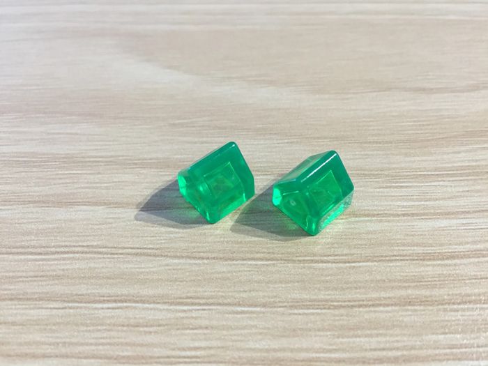 Lot x2 maisons verte pièce détachée jeu de société Monopoly Millionnaire #A45