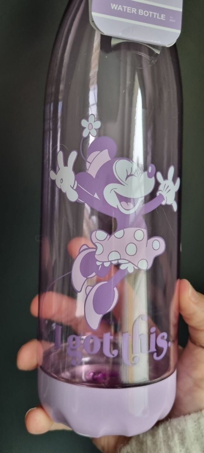Bouteille gourde neuve Disney Minnie Mickey - photo numéro 2