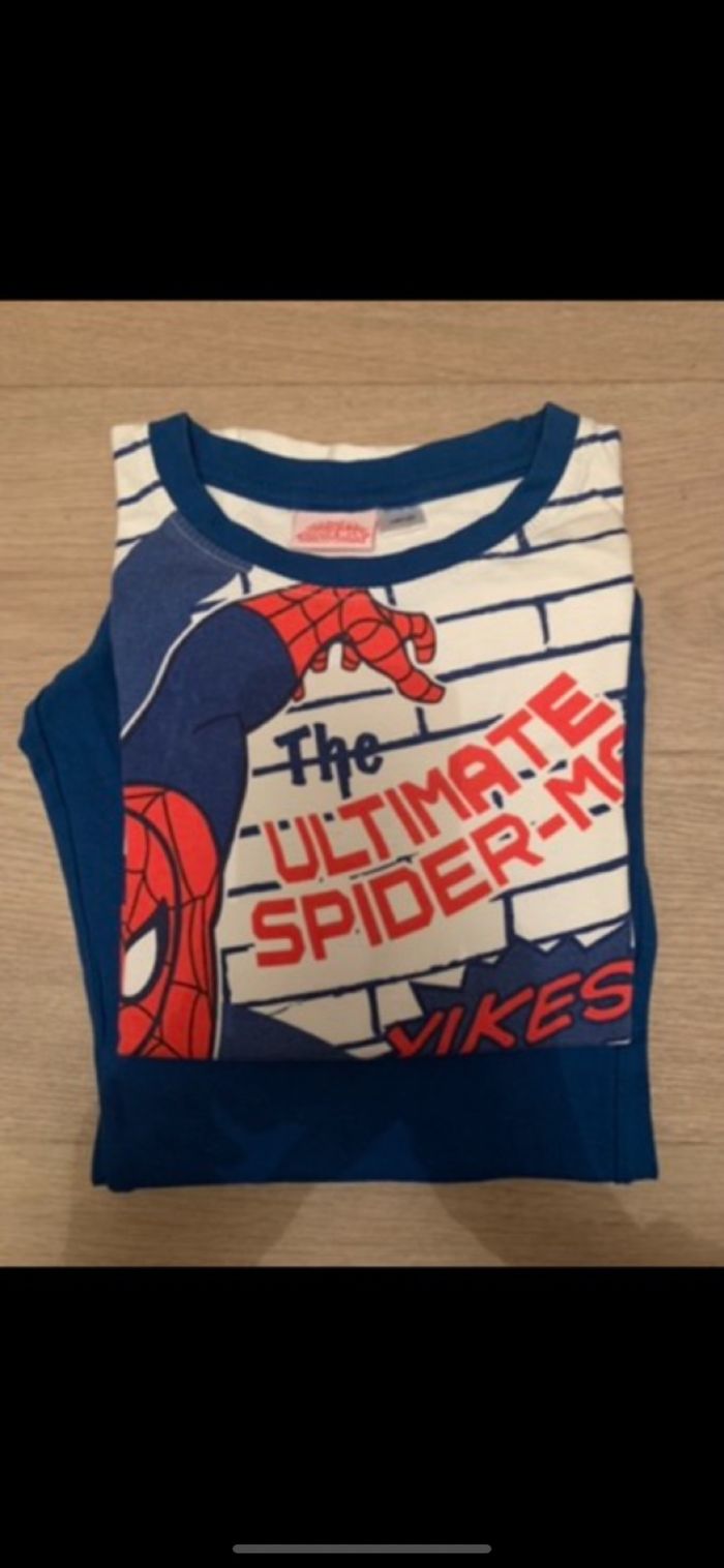 Pyjama spider man pantalon et tee shirt manche courte taille - photo numéro 5