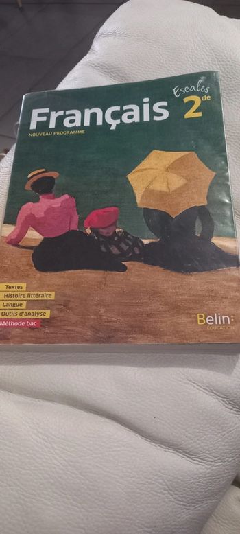 Livre français seconde generale