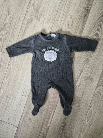 Pyjama velours 1 mois