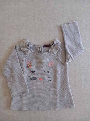 Pull chat Sergent Major TBE 24 mois.