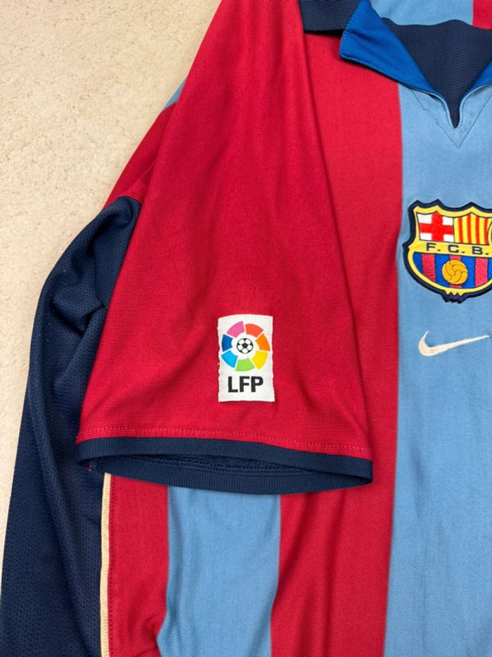 Maillot Fc Barcelone Nike Vintage 2001/2002 Domicile Très Rare - photo numéro 6