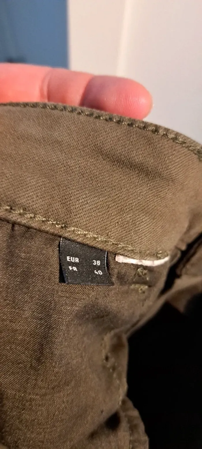 Jeans kaki, C&A, taille 40 - photo numéro 3