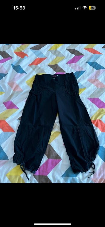 Pantacourt large noir boule vintage