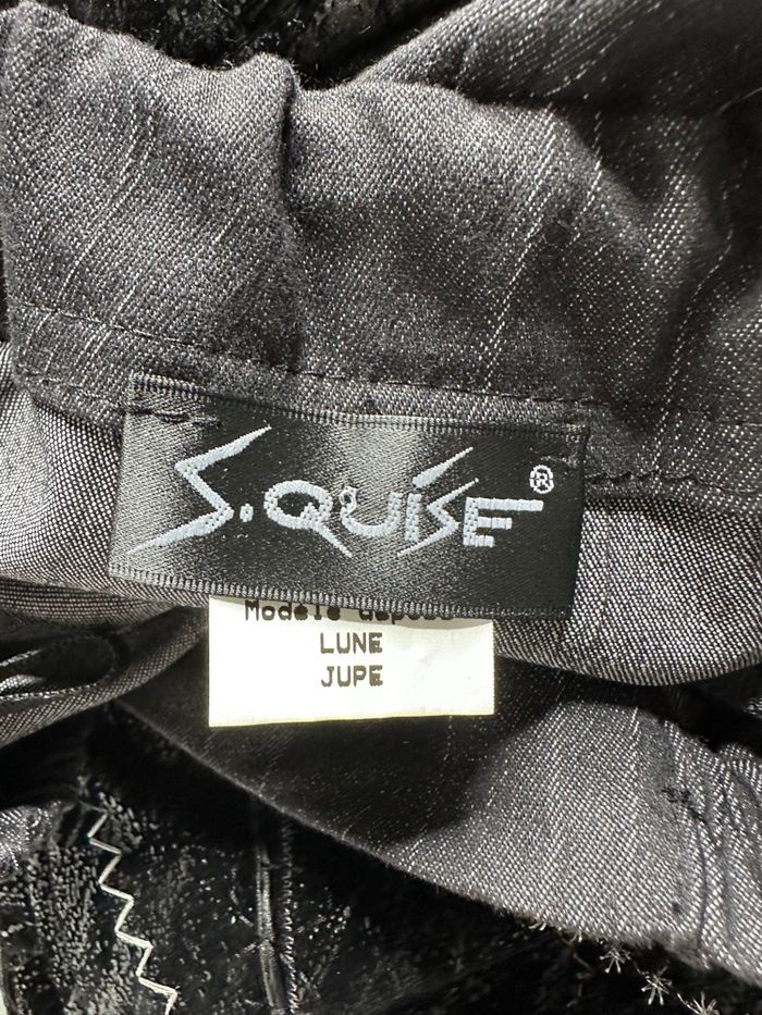 Jupe gris foncé et noir S.Quise T48 4XL - photo numéro 2