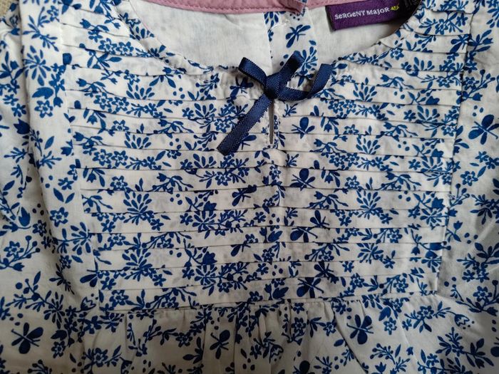 Blouse bleu papillon - photo numéro 4