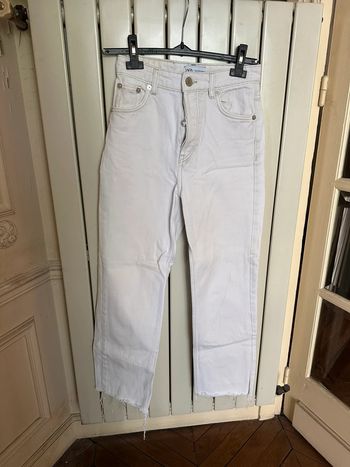 Jean blanc Zara 34