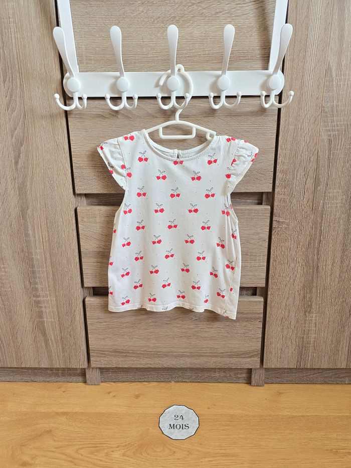 Vêtement Bébé Fille - Ensemble cerise - Kiabi - 24 mois 86 cm - photo numéro 2