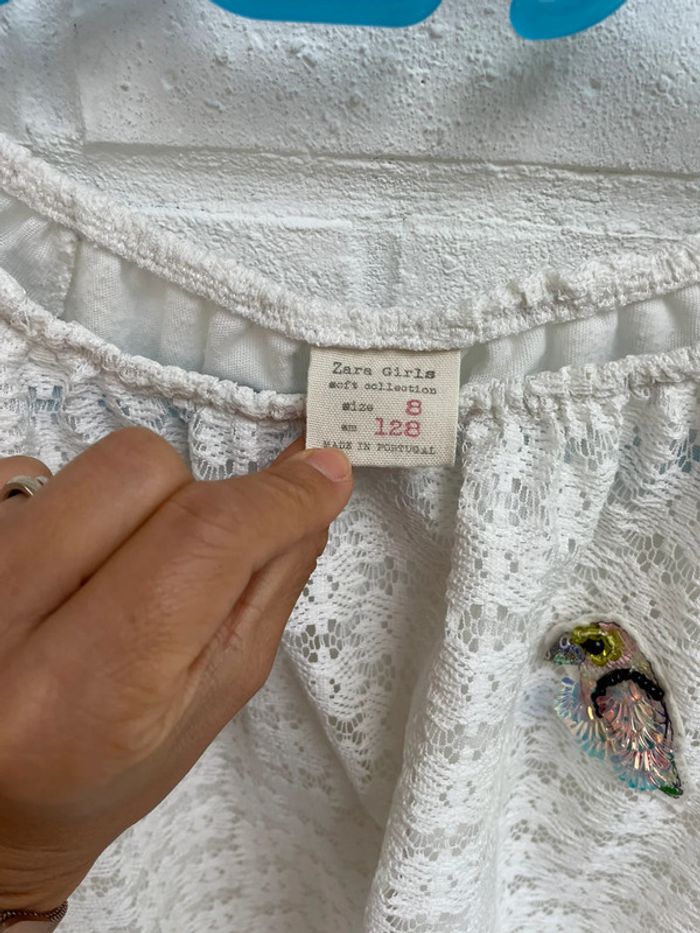 Blouse Zara fille 8 ans - photo numéro 3